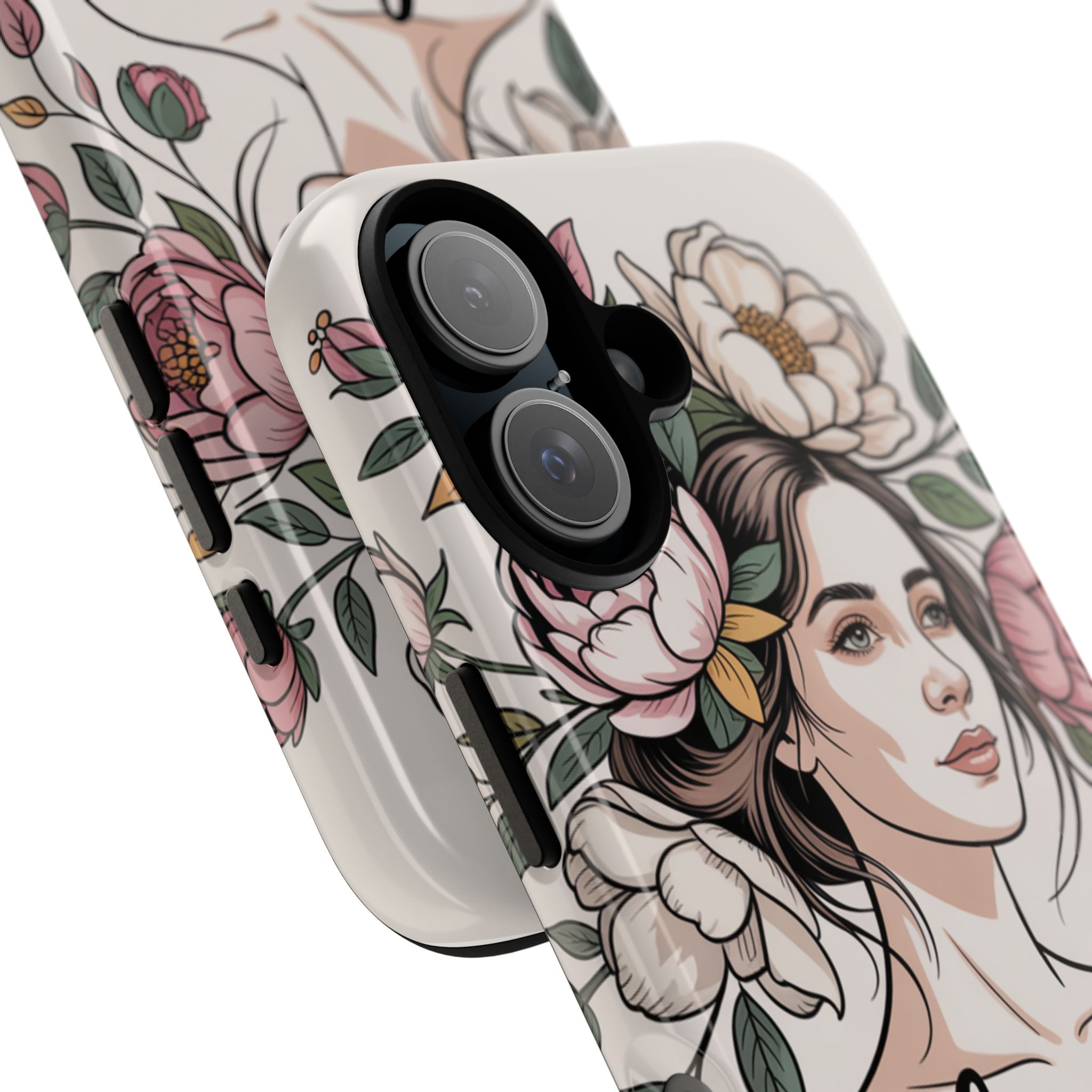 Bloom Brave Floral Phone Case Feminine Protective iPhone Cover - Image 2