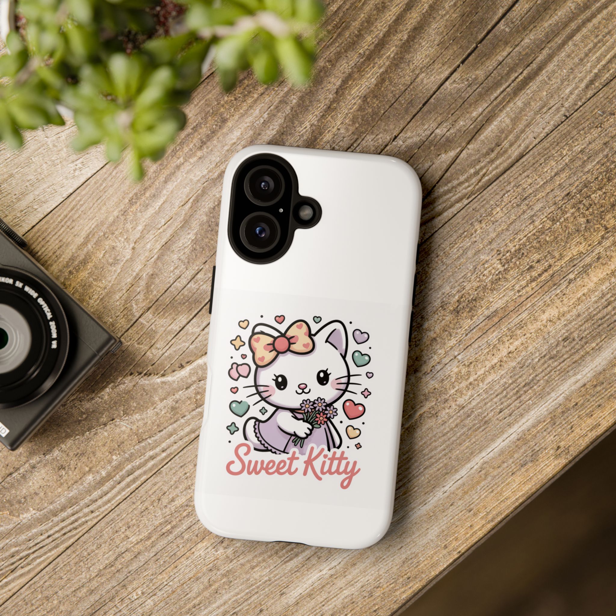 Colorful Cool Girl Phone Case – Retro Sunglasses Tough Case - Image 4