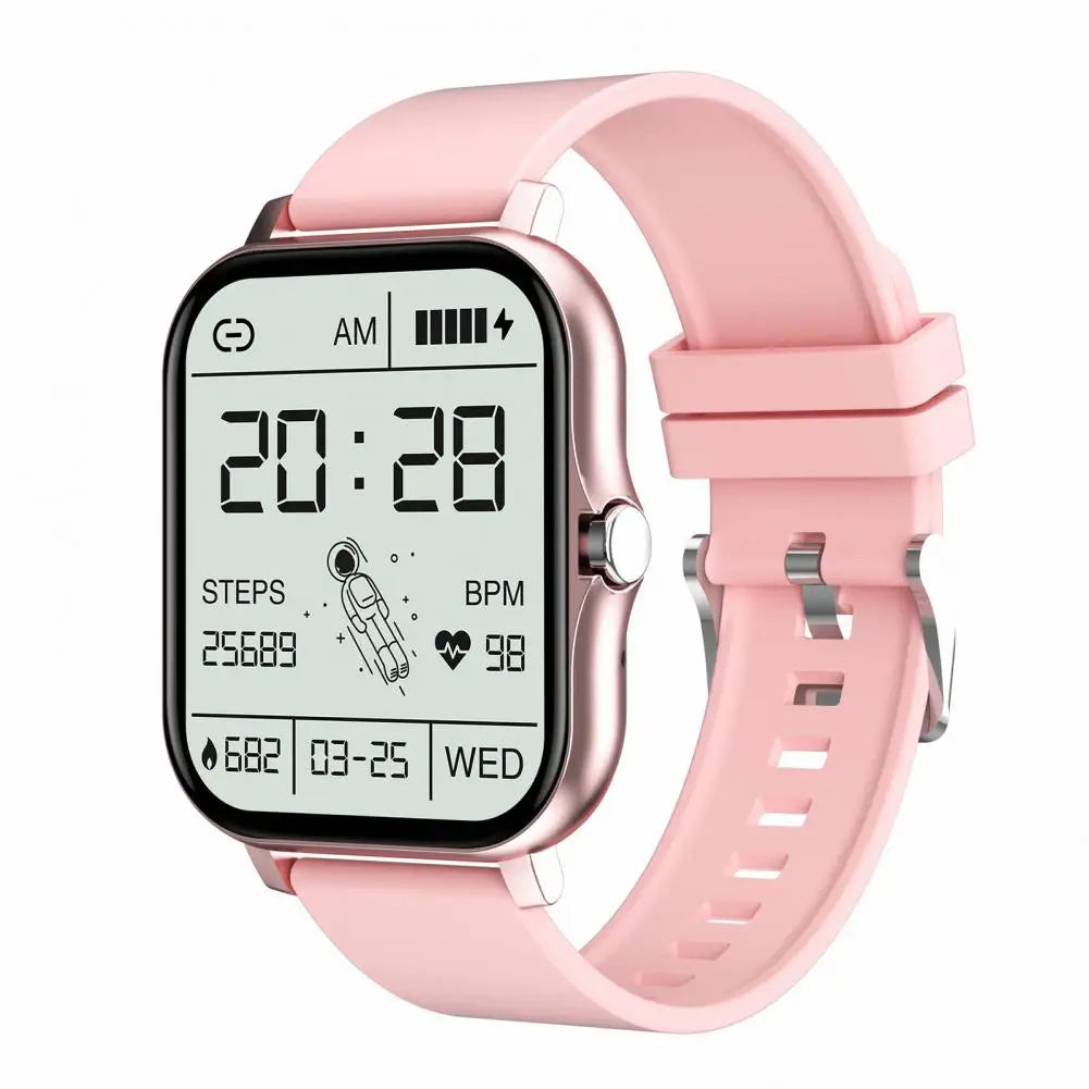 Smart Sports Watch Bluetooth Heart Rate Blood Pressure Pink
