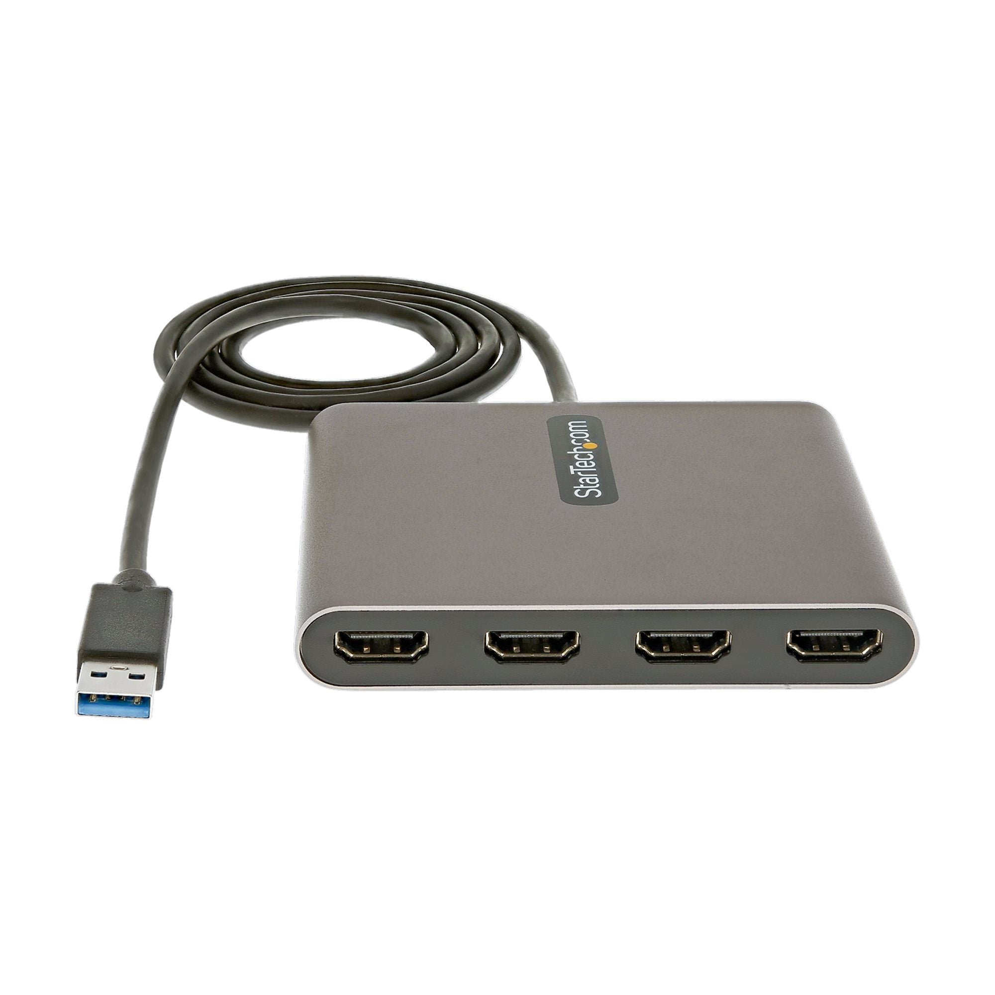Star Tech USB 3.0 to Quad HDMI Adapter, USB to 4x HDMI Monitor Converter for Windows (no support for macOS/ChromeOS/Linux) - TAA - Image 3