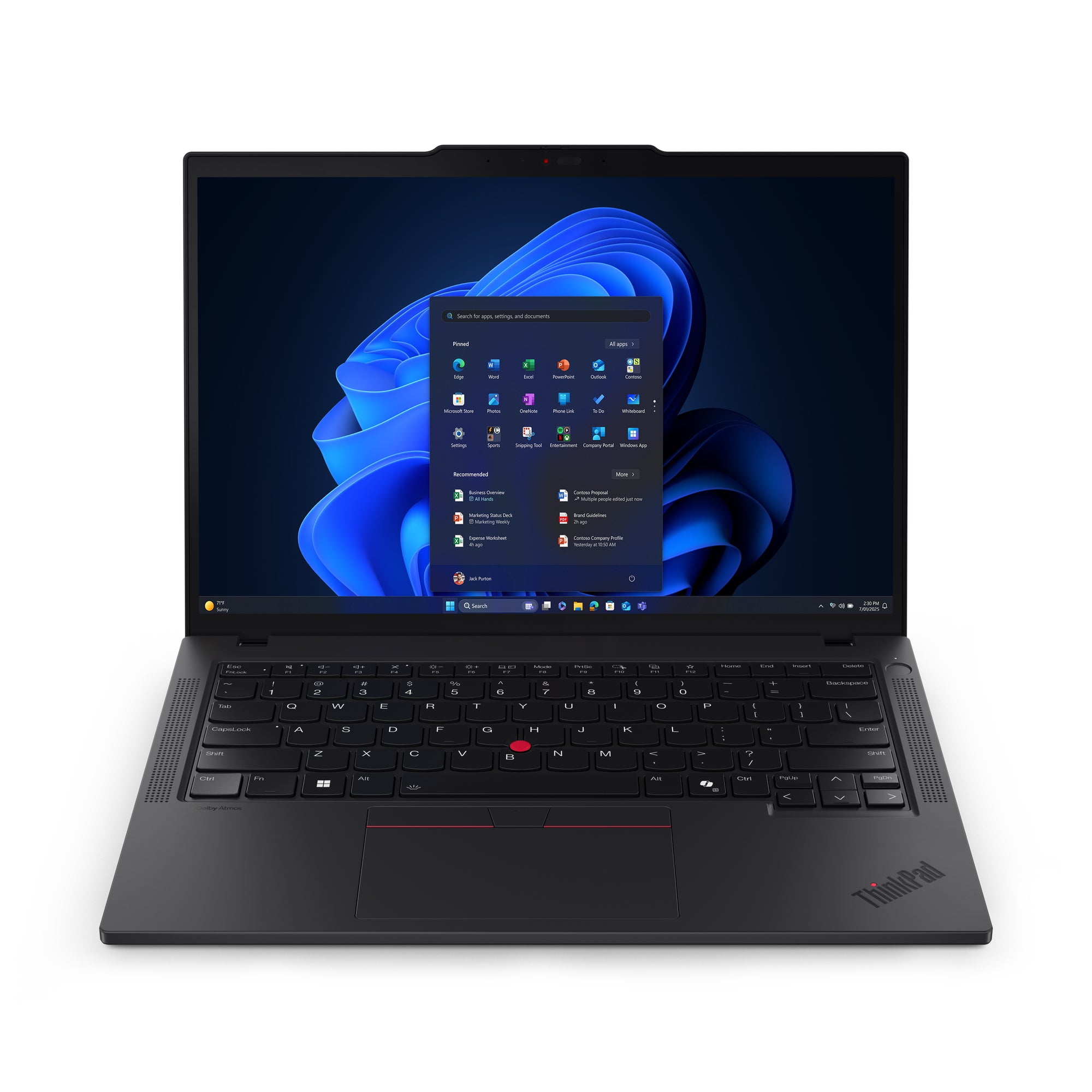 Lenovo ThinkPad T14 Gen 6 (Intel) Copilot+ PC Intel Core Ultra 7 268V Laptop 35.6 cm (14") Touchscreen WUXGA 32 GB LPDDR5x-SDRAM 512 GB SSD Wi-Fi 7 (802.11be) Windows 11 Pro English Black