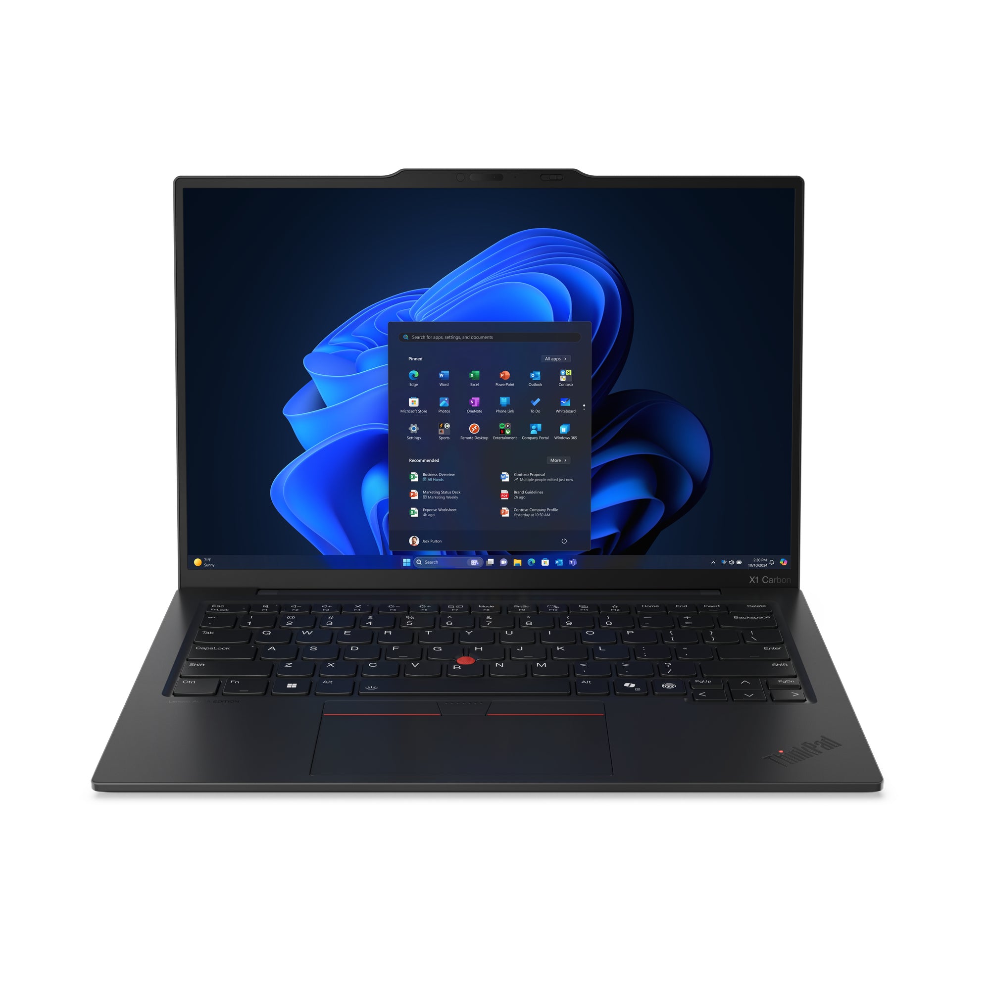 Lenovo ThinkPad X1 Carbon Gen 13 Aura Edition Intel Core Ultra 5 225U Laptop 35.6 cm 14 WUXGA 16 GB LPDDR5x-SDRAM 512 GB SSD Wi-Fi 6E 802.11ax Windows 11 Pro English Black