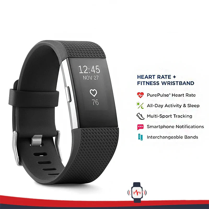 Smart Fitness Wristband Heart Rate Black - Image 3