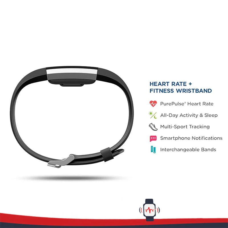 Smart Fitness Wristband Heart Rate Black - Image 4