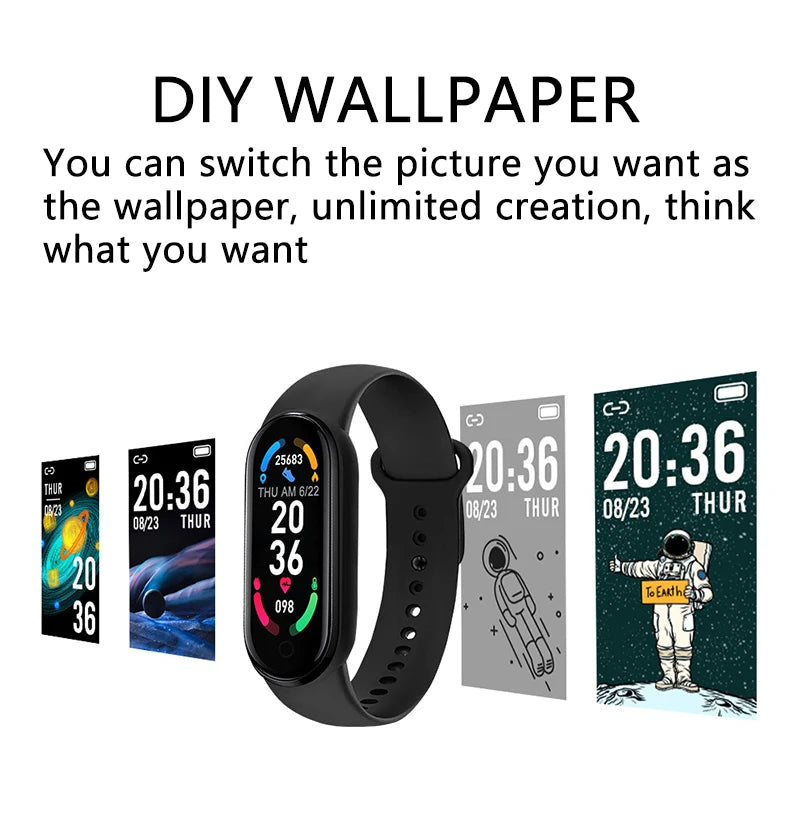 NNEOBA Smart Fitness Bracelet Watch Black - Image 4