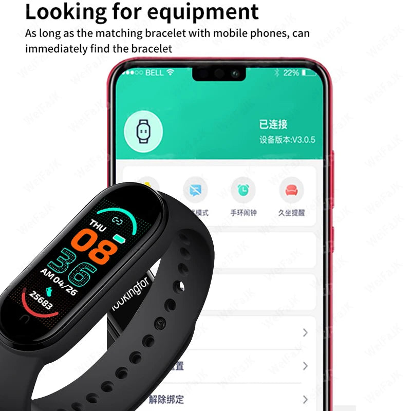 NNEOBA Smart Fitness Bracelet Watch Black - Image 2