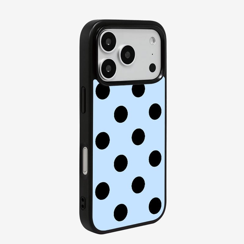 Casey Blue Black Polka Dot Magnetic Matte Phone Case Anti Fingerprint Protective Cover - Image 2