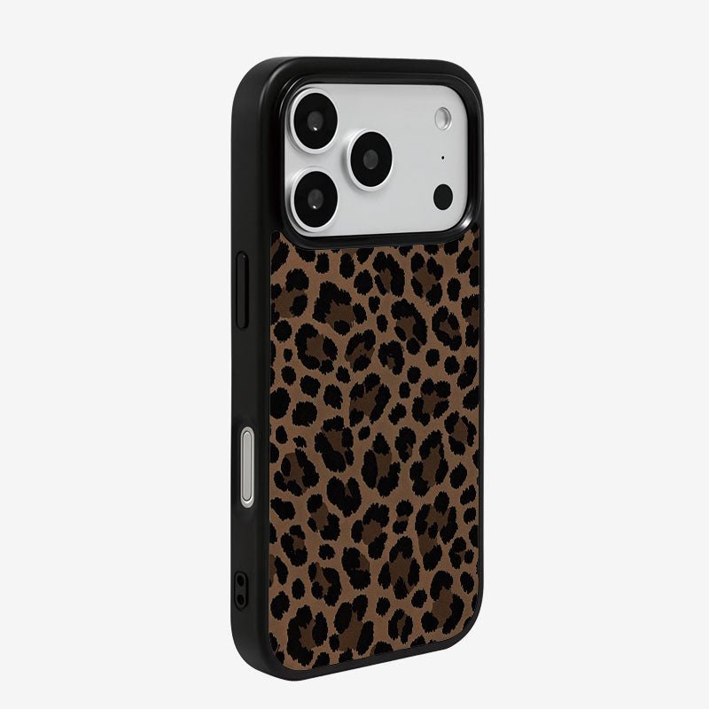 Casey Leopard Print Series AG Matte Phone Case – Anti-Fingerprint TPU Protective Cover - Image 2